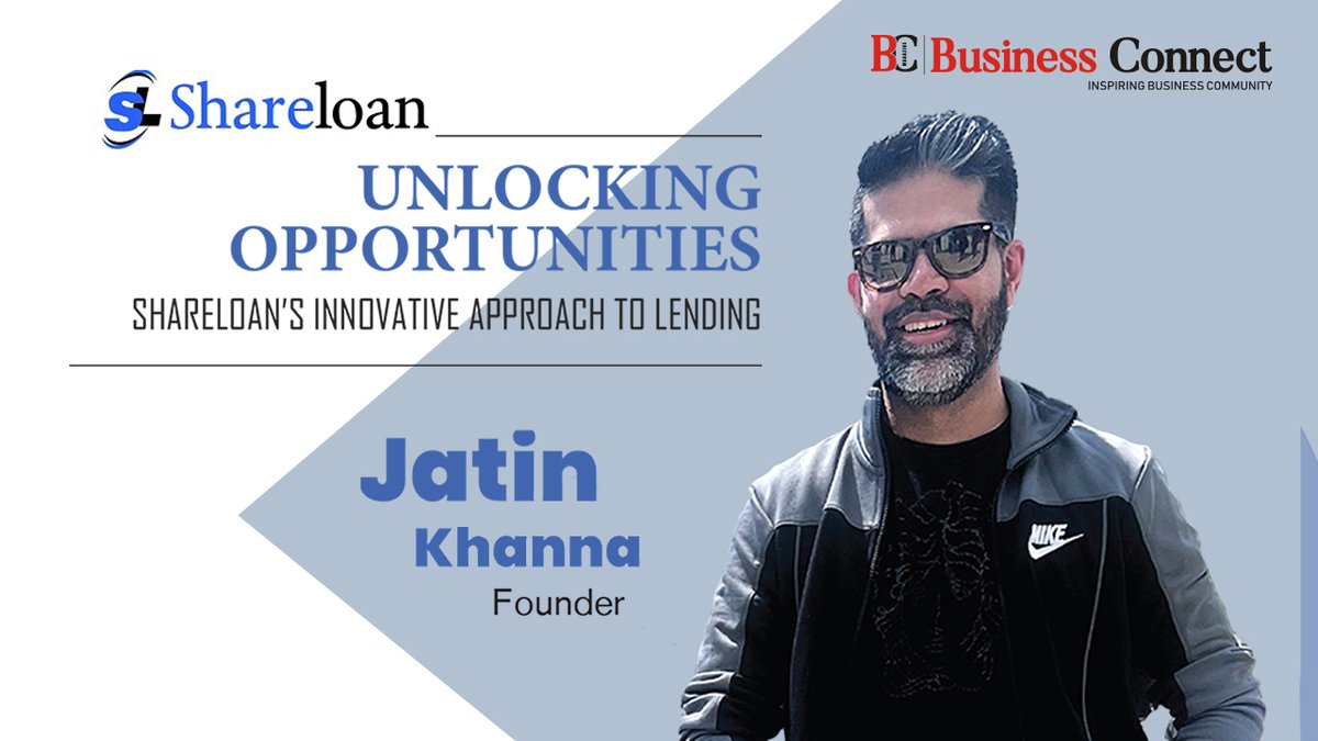 Jatin Khanna, the founder, acknowledges the evolving nature of @share_loan challenges, especially in meeting the surging customer demand for personalized, intelligent services. Read the Article Here: businessconnectindia.in/shareloans-inn…