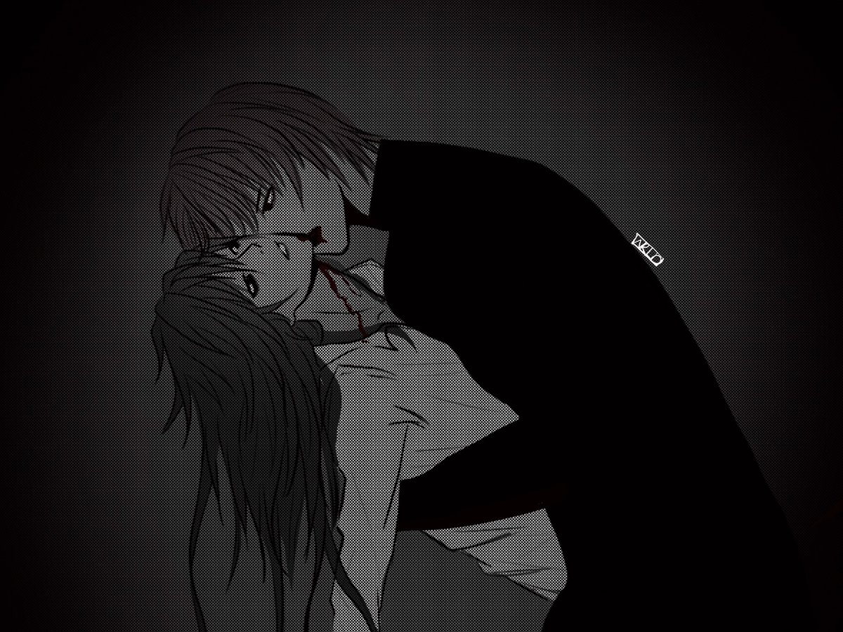 wrld000000's tweet image. vampires #deathnote#llawliet#lightyagami#genderbent