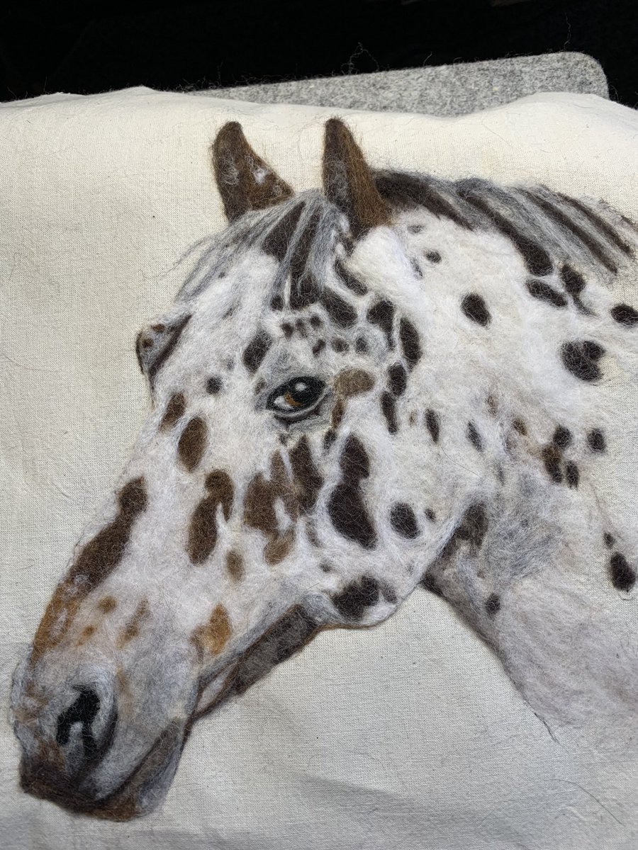 @MHHSBD #MHHSBD all you need is a good HEAD shot of your favourite pet for me to recreate it in wool.  #petportraits #woolart #dogs #horses