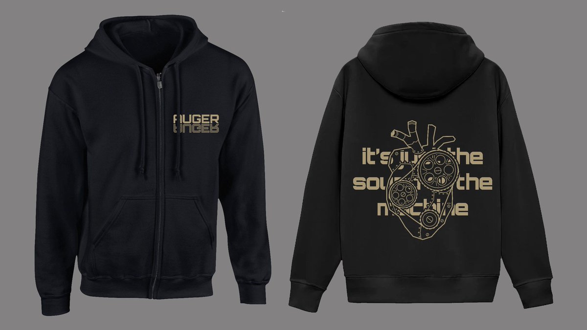 <i> LIMITED EDITION AUGER PREMIUM ZIP HOODIE AVAILABLE TO PRE ORDER NOW! <i> Following on from the fan poll in #Auger MINERS - Official Fangroup, we are putting the brand new premium Zip Hoodie into production & which are now available to pre order : auger.band/product/auger-…