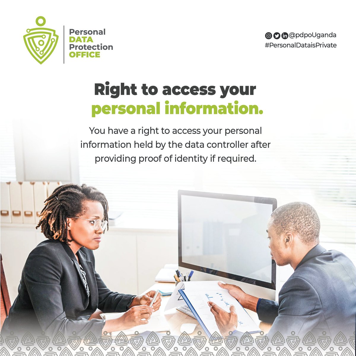 Did you know you have the right to access your personal data held by companies and organizations? This is a key data subject right that empowers you to understand how your data is being used. #DataPrivacyUG #PersonalDataisPrivate