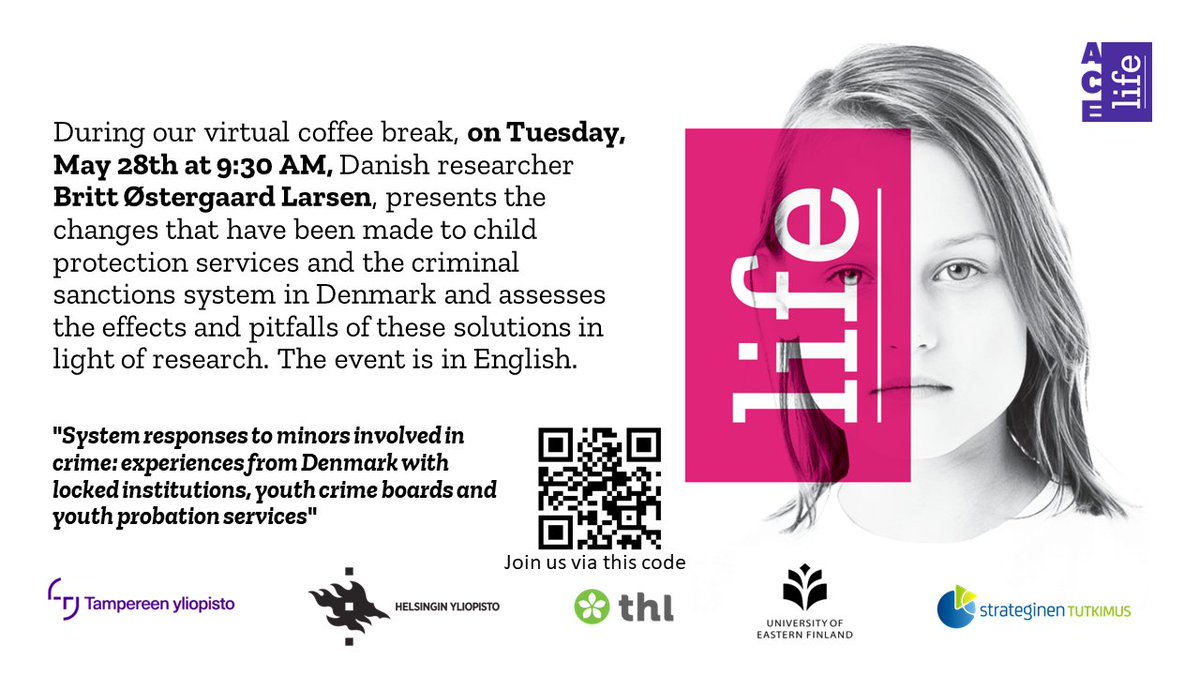 Developers and decision-makers: welcome to a virtual coffee break on  Tuesday, May 28, at 9:30 a.m. Our guest is Britt Østergaard Larsen. Join the event here: tinyurl.com/ypxwt3sy or using the QR code below.