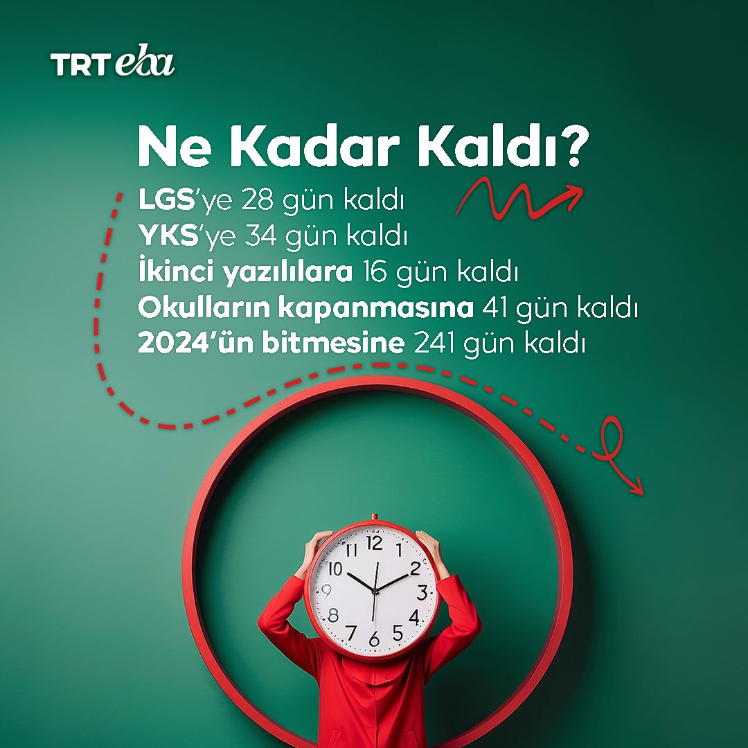 Ne Kadar Kaldı? #trtebatv #LGS #YKS #sınav #2024