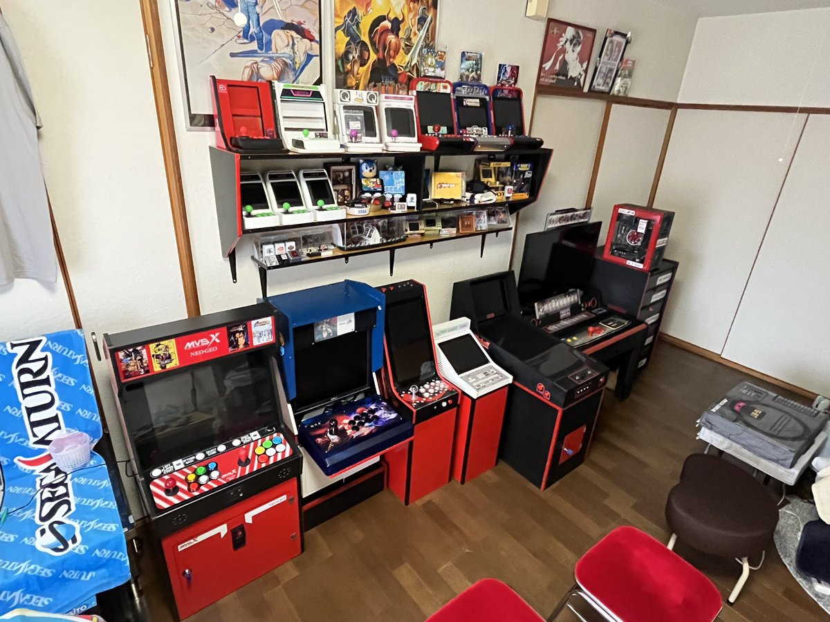 この長期休暇GWは、駄菓子屋ゲーセン目指してました。MVSX台自作