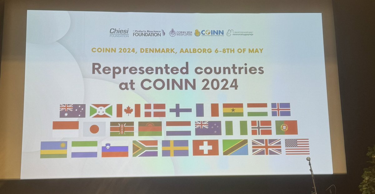 DrMCampbellYeo's tweet photo. 28 countries being represented at #COINN2024 - excited to learn from neonatal nurses around the world. https://t.co/Kp5gX4wsSR