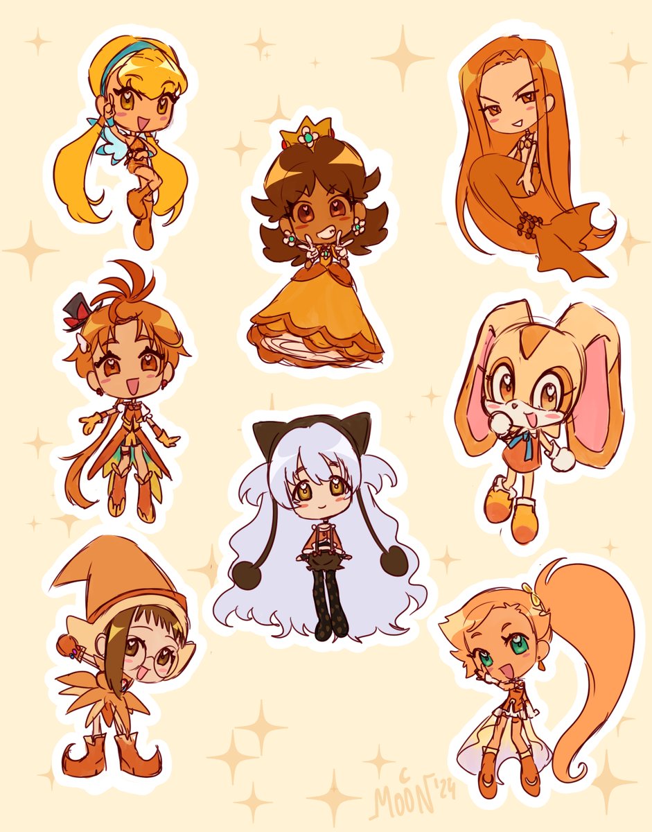 orange magical girls (and a boy. and a rabbit. and a princess)