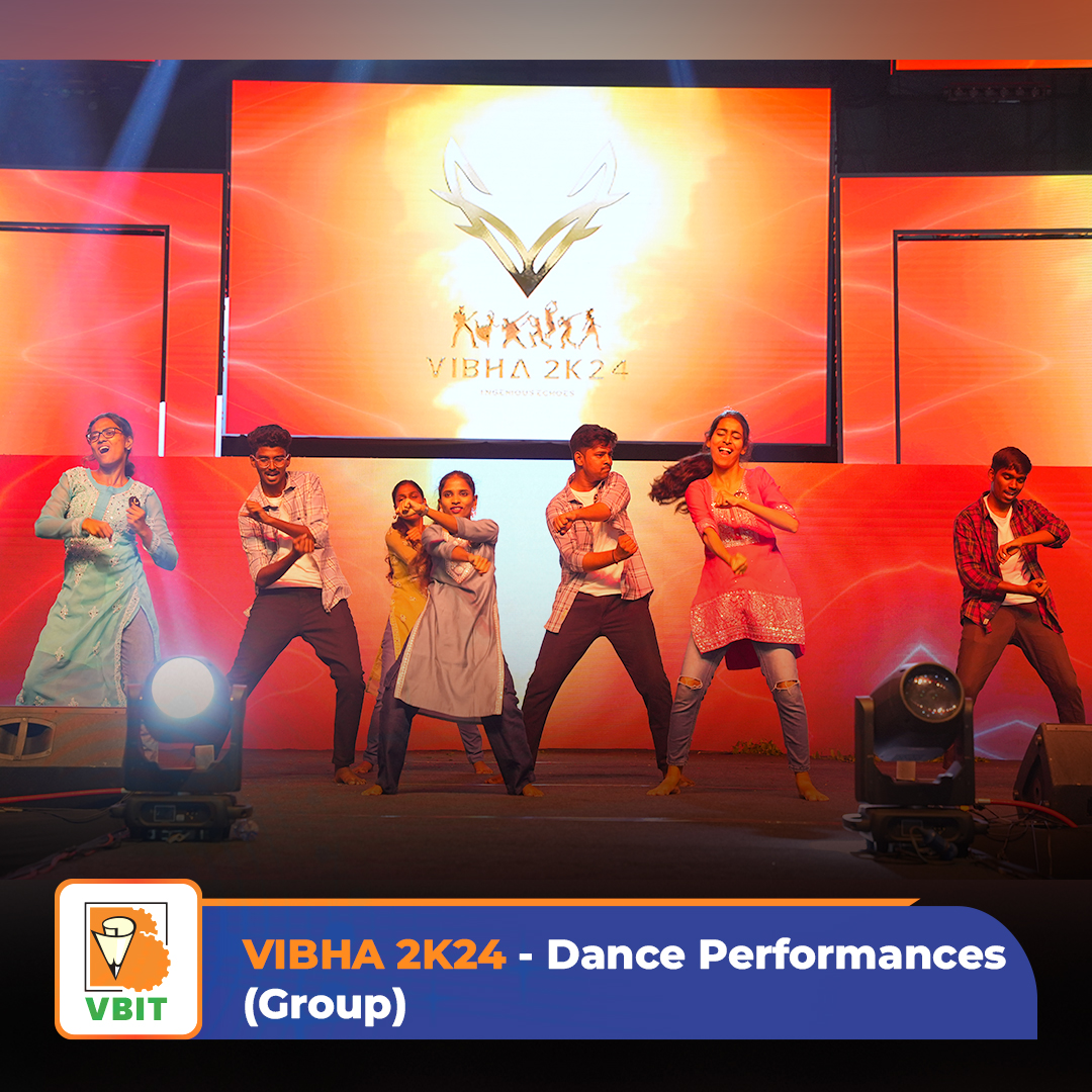 The collective energy and rhythm of the 𝓖𝓻𝓸𝓾𝓹 𝓓𝓪𝓷𝓬𝓮 𝓟𝓮𝓻𝓯𝓸𝓻𝓶𝓪𝓷𝓬𝓮𝓼 at #VIBHA2K24! 🎶💃

#VBIT #GroupDancePerformances #Dance #Performance #Competition #GroupDance #Contestants #Students #Event #Participants #Talent #DanceCompetition2024 #GroupDancePerformance