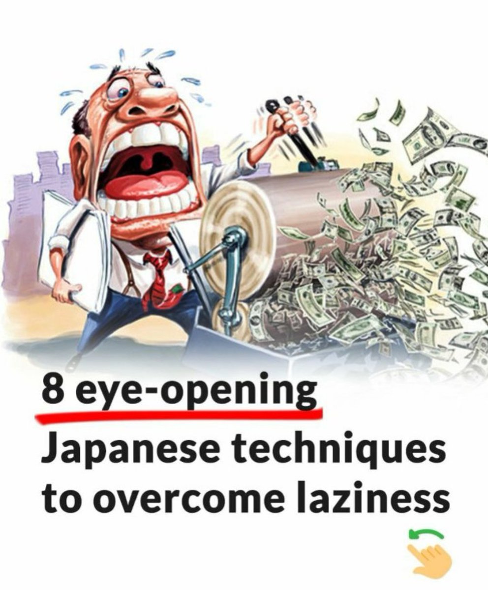 8 eye-opening Japanese techniques to overcome laziness...