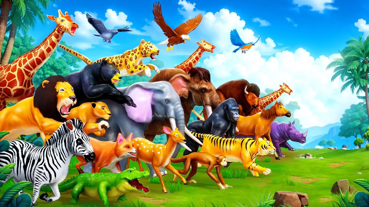 Zoo Animals Great Escape Adventure - Lion Tiger Elephant Monkey Fox Deer Giraffe Animal Cartoons
youtu.be/Ncr40MKeJn4?si…
#zooanimals #funnyanimalstv #animalescape #animalcartoons #forestanimals #wildanimals