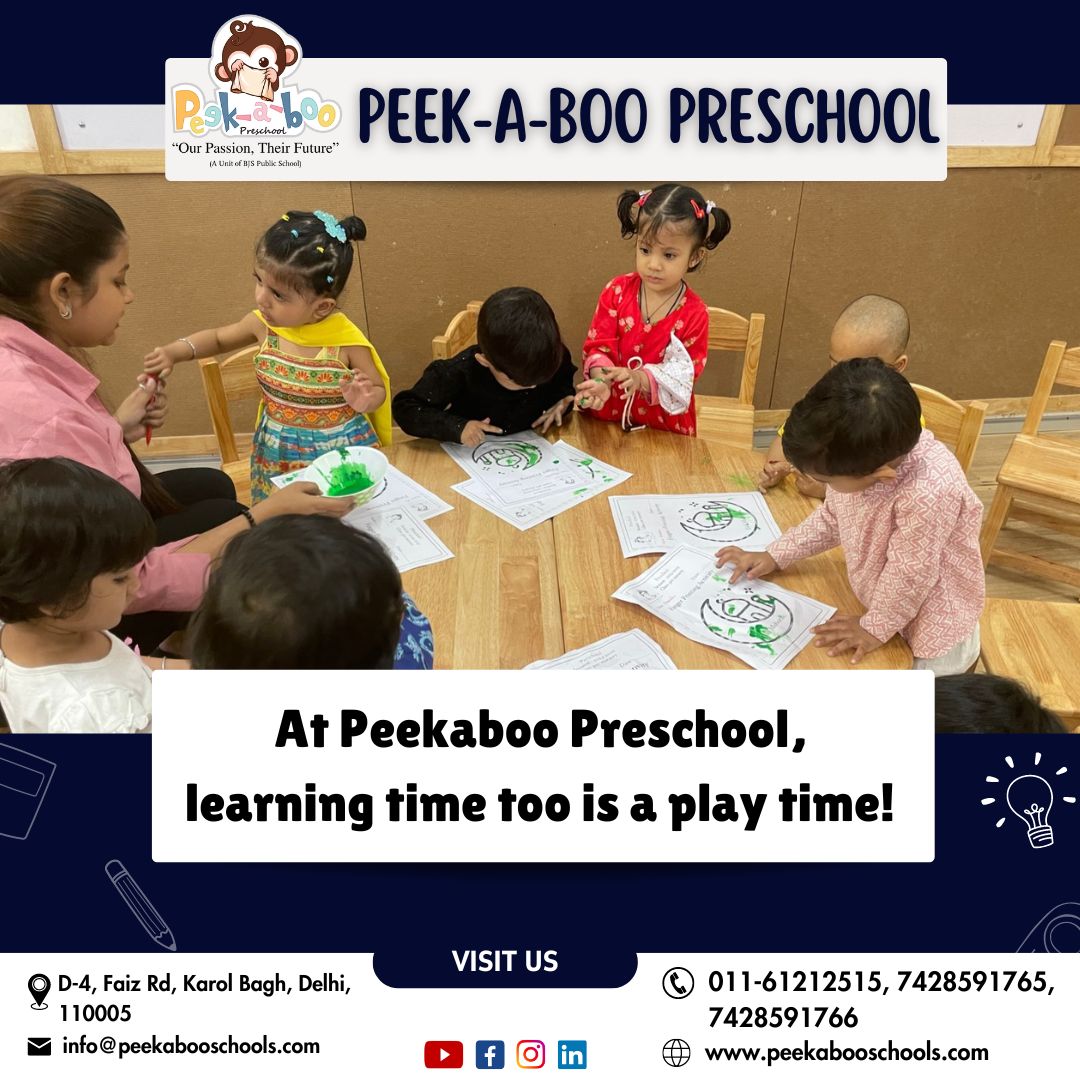 At Peek-A-Boo Preschool, Learning time too is a Play time.
Please visit our website - peekabooschools.com
#peekaboopreschool #preschool #parenting #nursery #preschoolteacher #playgroup #playbasedlearning #sensoryplay #earlychildhood #viral #trending #post #peekaboo