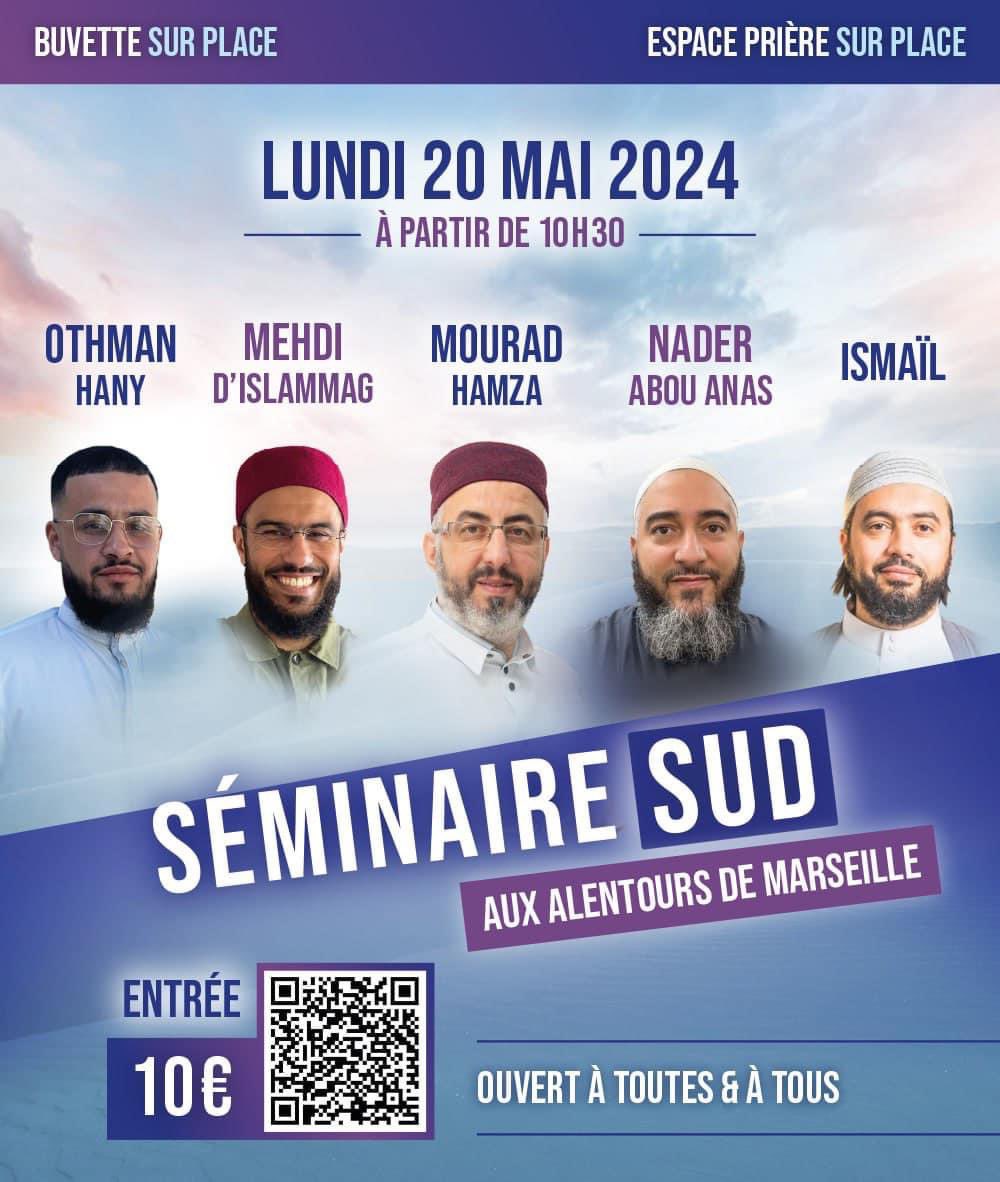 À Marseille , séminaire avec #NaderAbouAnas , #Mehdi #Islammag 👉Des #imams radicaux , #Séparatistes , aux discours sexistes et misogynes 👉 Mais qui sévissent et menacent sur les réseaux sociaux pour couvrir les frasques des imams qui dérapent #fornication #préliminaires
