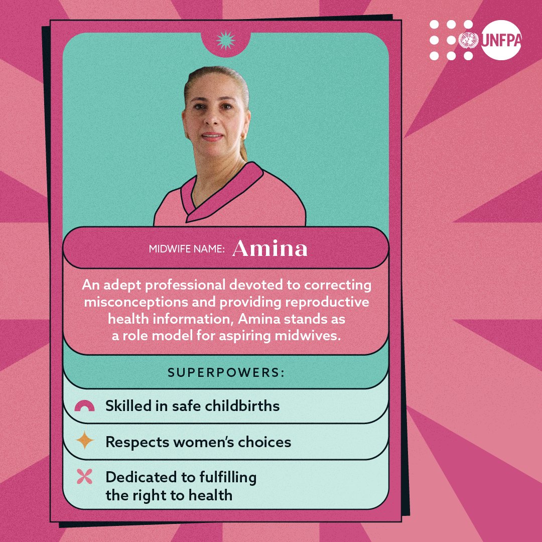 'For me it's a duty to care for women,' says Amina. Midwives, like Amina, deserve our recognition and respect. This #DayoftheMidwife, join @UNFPA 's call for the world to urgently invest in creating an enabling environment for #midwives: unf.pa/3wfIDo9 #GlobalGoals