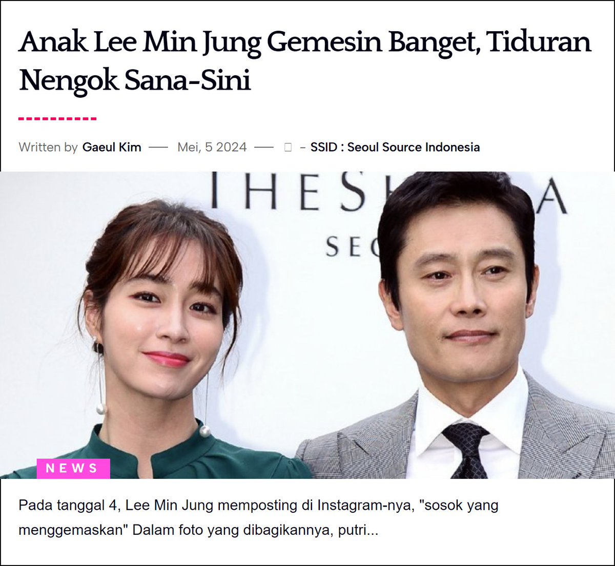 #LeeMinJung #AdorableFigure #LeeByungHun #CelebrityMom
Baca: seoulsourceid.rf.gd/anak-lee-min-j…
✨gaeul.rdz