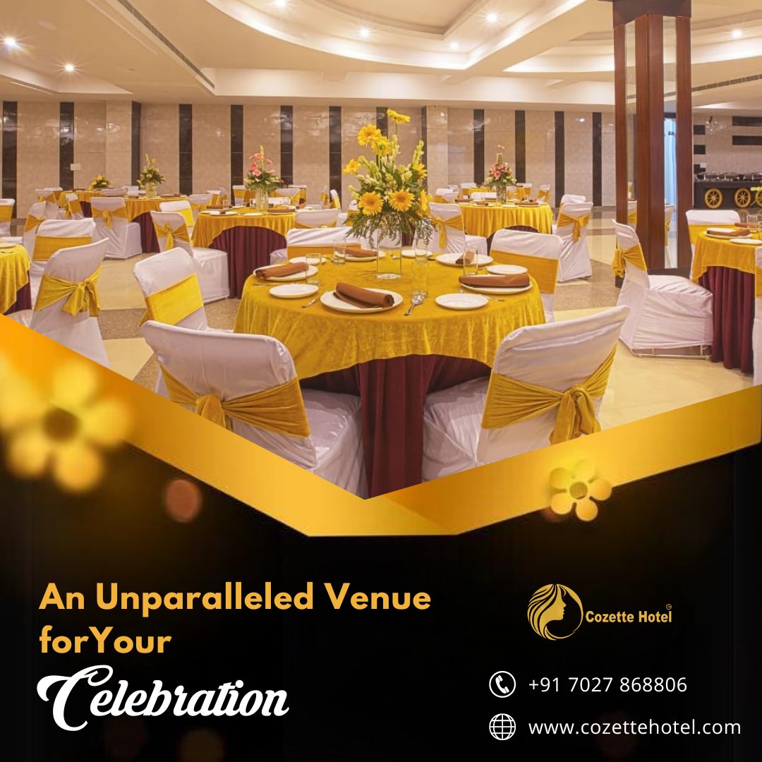 ✨ Looking for the perfect venue to celebrate life's special moments? Look no further than #DaffodilBanquet hall - where memories are made and dreams come true. Book today!  🌟🥂🎉
.
.
.
#CelebrateinStyle #luxuryEvents
#MemorableMoments 
#CozetteHotelinSonipat #CozetteHotel