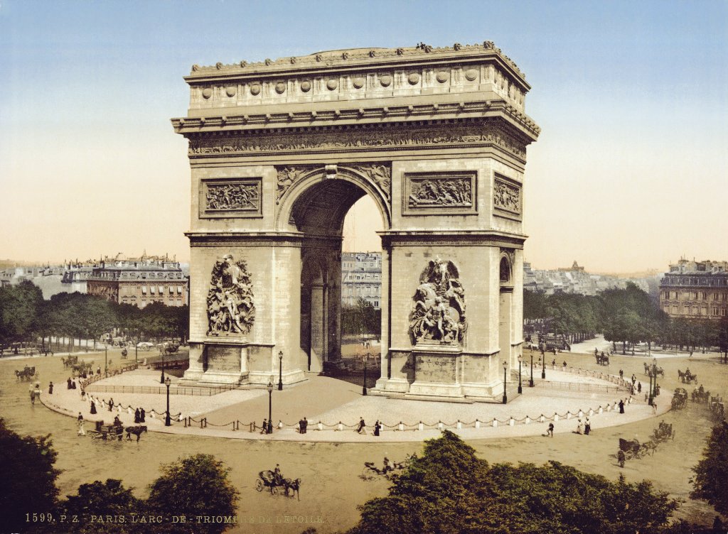 Anonyme. Arc de Triomphe de l'Étoile c.1895. Paris Library of Congress, Washington