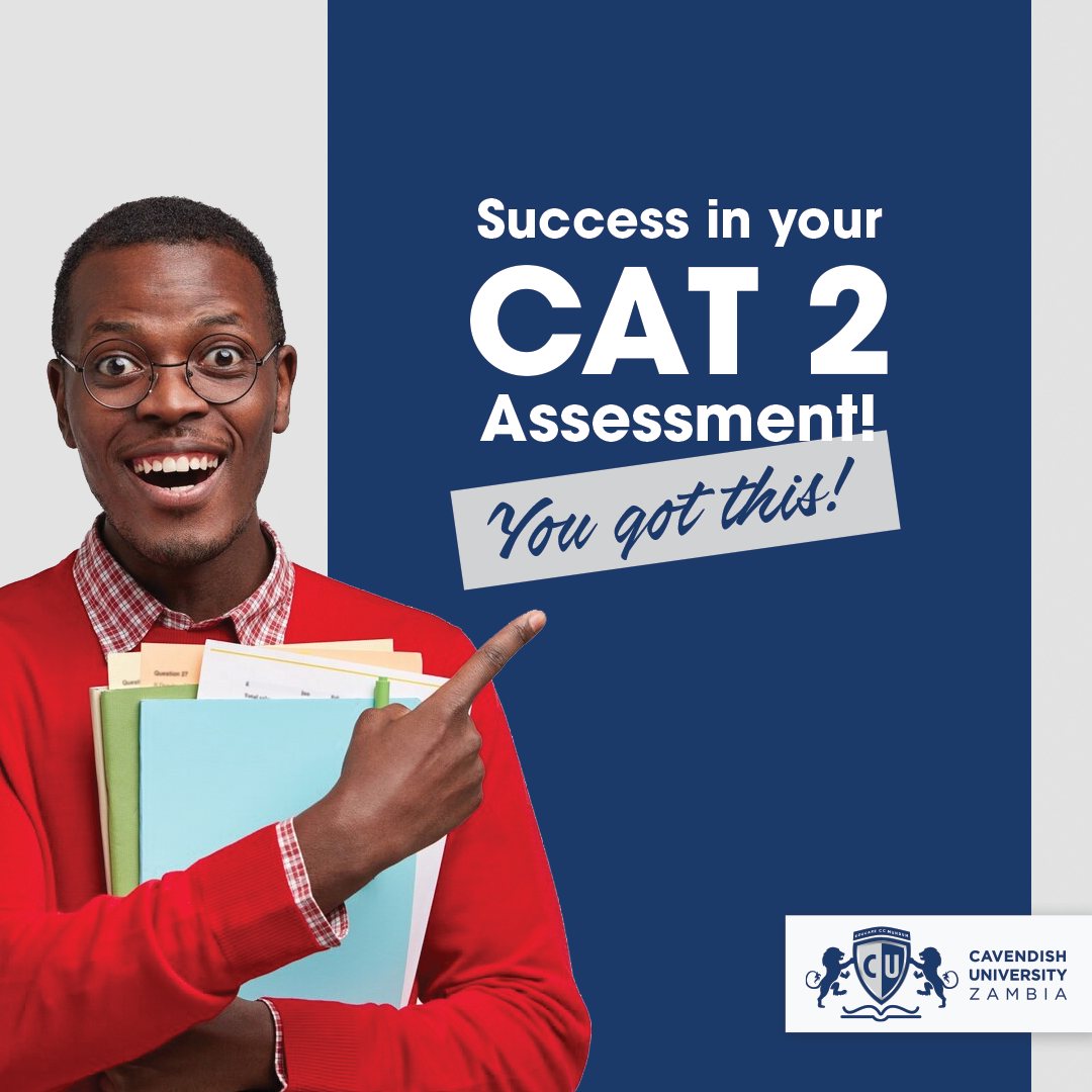 CAT 2 assessments are scheduled for this week. We believe in you and wish you the best of luck. Good luck! #TeamCUZ #SuccessBeginsAtCavendish