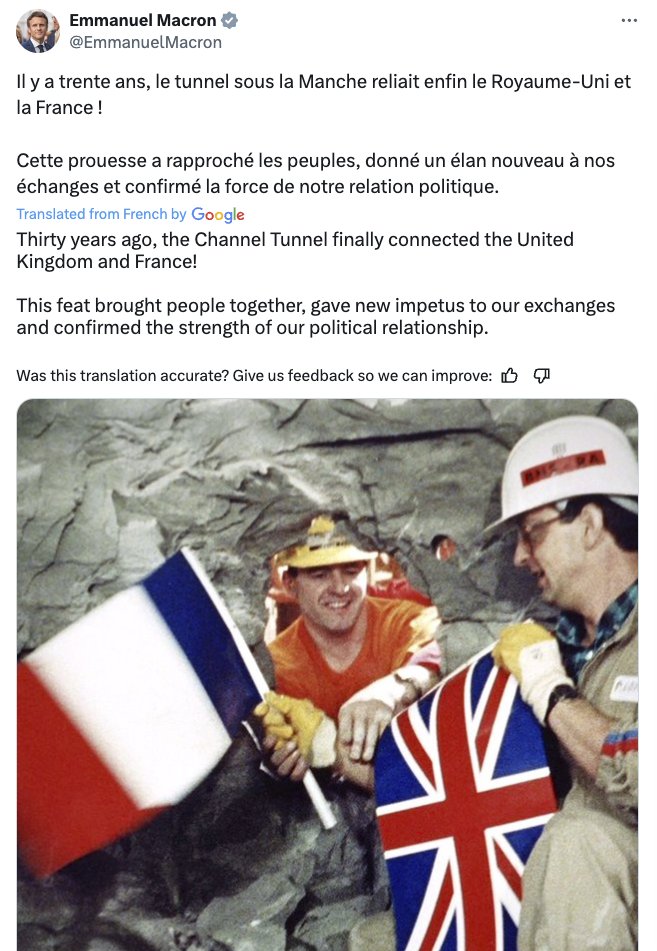 Those 👇 were indeed the days 🇫🇷🇬🇧🇪🇺❤️ (Not holding breath for similar from other side, alas)