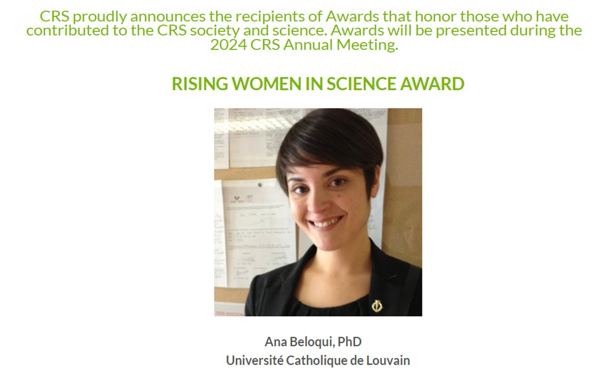 J Controlled Release (@jcrneditors) on Twitter photo Congratulations to <a href="/AnaBeloqui1/">Ana Beloqui</a>, an associate editor of <a href="/JCRnEDITORS/">J Controlled Release</a> and all other winners of 2024 CRS Awards.
<a href="/MariaJVicent1/">Maria J. Vicent</a> <a href="/MJMitchell_Lab/">Mike Mitchell</a> <a href="/rvdmnanomeds/">Roy van der Meel</a> <a href="/asaracordeiro/">Sara Cordeiro 🇪🇺 🇵🇹</a> <a href="/ryanfdonnelly/">Ryan Donnelly</a> <a href="/AshfordMarianne/">Marianne Ashford</a> <a href="/MariahArral/">Mariah Arral, Ph.D.</a> and others!
controlledreleasesociety.org/2024-award-rec… Congratulations to <a href="/AnaBeloqui1/">Ana Beloqui</a>, an associate editor of <a href="/JCRnEDITORS/">J Controlled Release</a> and all other winners of 2024 CRS Awards.
<a href="/MariaJVicent1/">Maria J. Vicent</a> <a href="/MJMitchell_Lab/">Mike Mitchell</a> <a href="/rvdmnanomeds/">Roy van der Meel</a> <a href="/asaracordeiro/">Sara Cordeiro 🇪🇺 🇵🇹</a> <a href="/ryanfdonnelly/">Ryan Donnelly</a> <a href="/AshfordMarianne/">Marianne Ashford</a> <a href="/MariahArral/">Mariah Arral, Ph.D.</a> and others!
controlledreleasesociety.org/2024-award-rec…