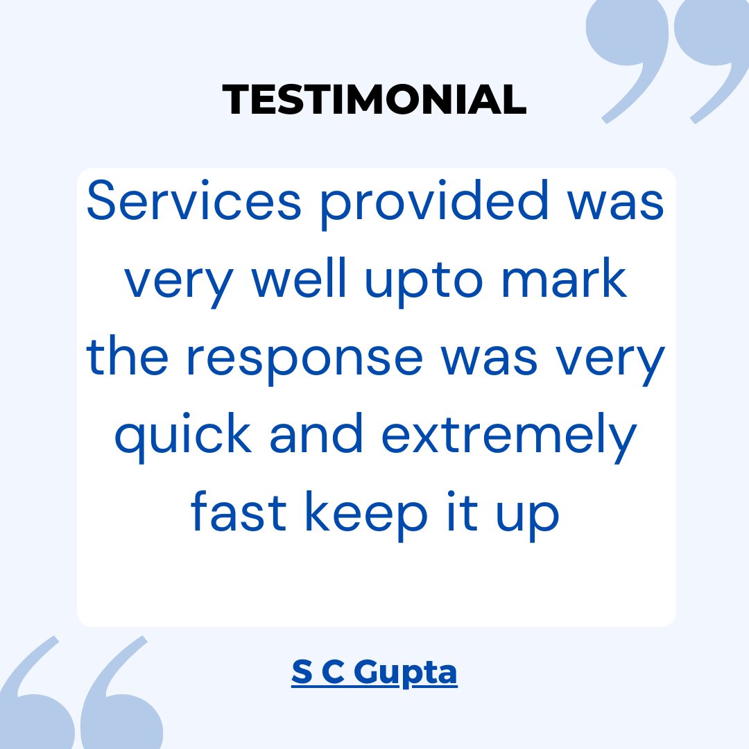 Our service standards speak for themselves through our happy clients !!
Need we say more.
#deepamfinvest #clientreviews #clienttestimonial #sandeepkumarbhuwania