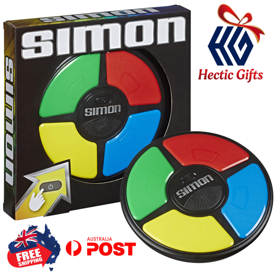 Test your memory with the Classic game of SIMON - Can you remember the sequence of coloured flashes and beeps as they get increasingly faster?

ow.ly/buge50IpZZp

#New #HecticGifts #Hasbro #SIMON #Classic #MiltonBradley #Electronicgame #Memorygame #FreeShipping