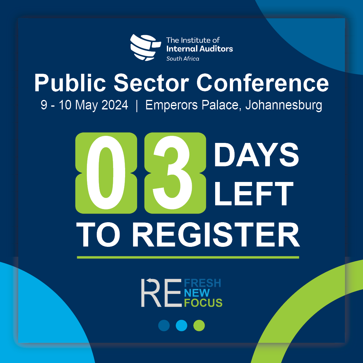 Only 3 days left to secure your spot at the Public Sector Conference 2024! 

Register now:  tinyurl.com/59vtknbf

#publicsectorconference #refreshrenewrefocus #iiasa #internalaudit #publicsector