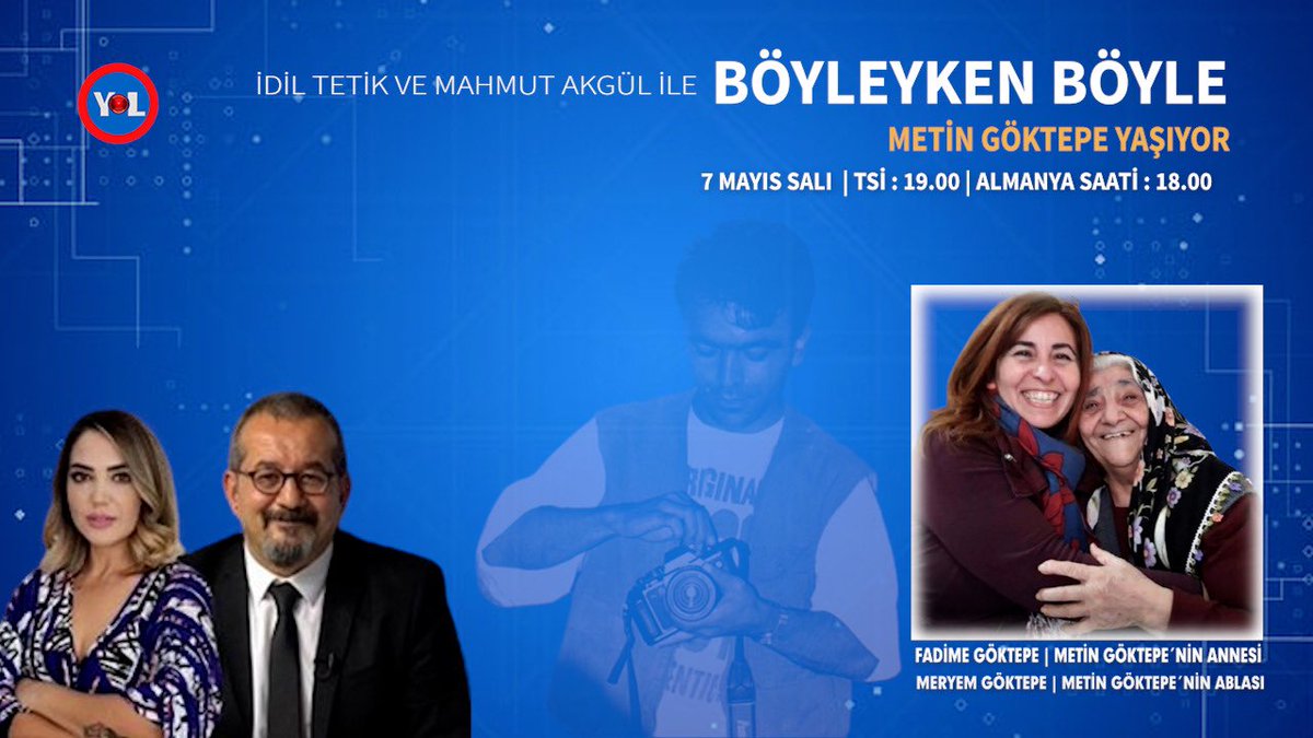 Anne ve evlat nasıl gülerek birbirlerine sarılmışlar… Bu yangına başka nasıl dayanılırdı?! Unutmamak ve unutturmamak ve aslında “yok edemediniz” demek için 7 Mayıs saat 19.00’da sizleri de bekliyoruz #MetinGöktepe #FadimeGöktepe #MeryemGöktepe #evrensel @AkguelMahmut #unutma