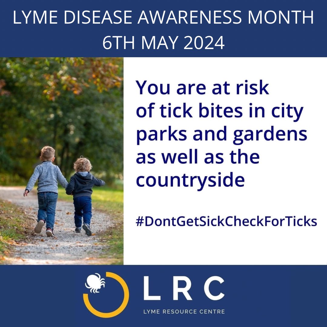 Ticks are found in urban parks and gardens - not just rural locations! Learn more about ticks here: lymeresourcecentre.com/about-ticks #LymeDiseaseAwarenessMonth