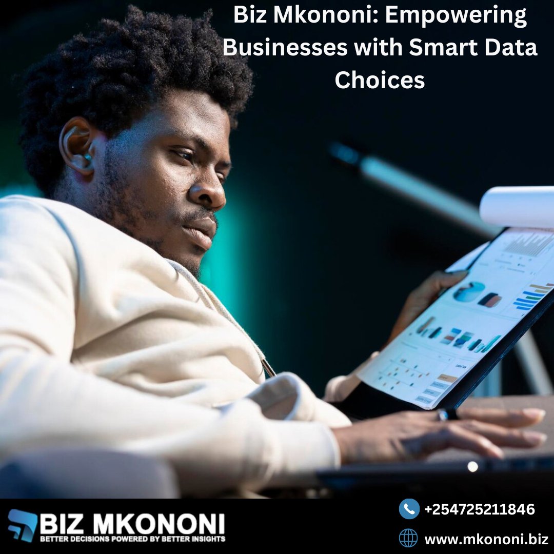 Unlock the potential of your business with Biz Mkononi!
Smart data choices drive empowered decision-making, paving the way for success in today's dynamic marketplace.
#DataScience #business #businessintelligence  #growth