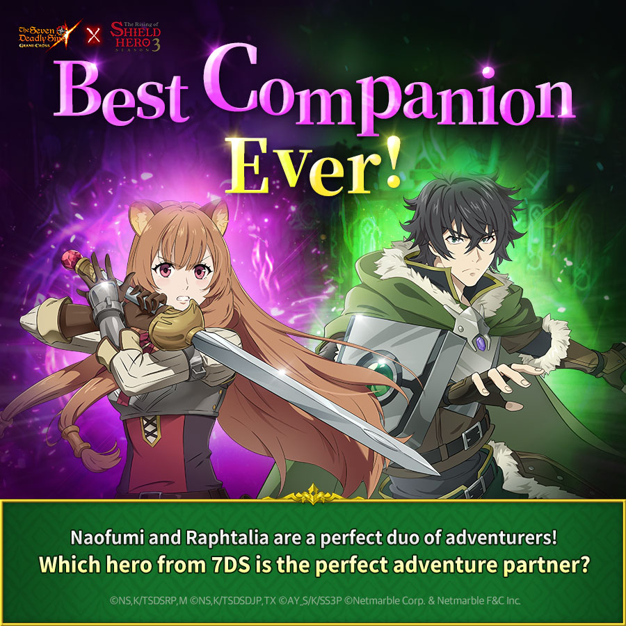 💕 My Ultimate Partner 💕 Naofumi and Raphtalia are the best companions ever! 💟 Which Hero from 7DS would be your perfect adventure companion? 🌟 Please share your thoughts in the comments! 🎵 #TheSevenDeadlySins #7DS