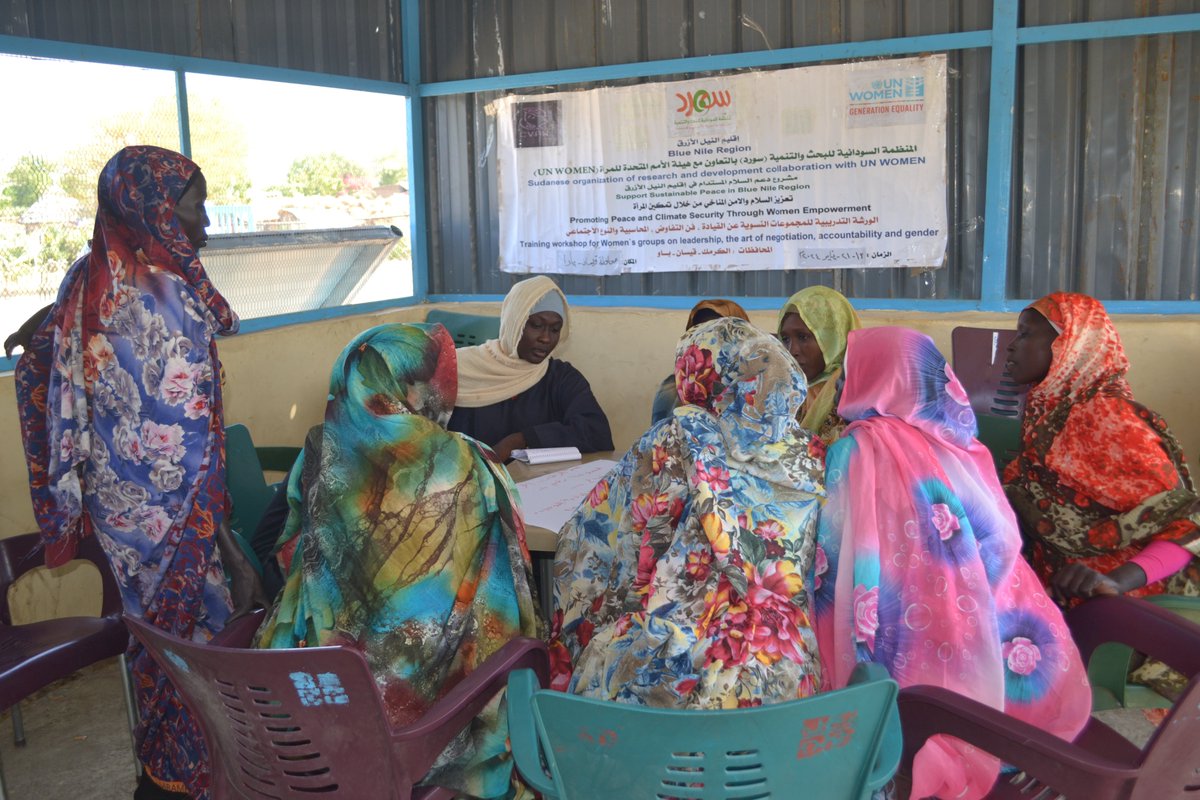 #PBF funded project 'Building Peace in Blue Nile      Region' has enhanced the capacity of 3 local women's networks in Baw, Kurmuk, & Geissan on #GBVprevention, protection, reporting, & referral systems, in partnership with local organisation 'SORD'. #WomenEmpowerment