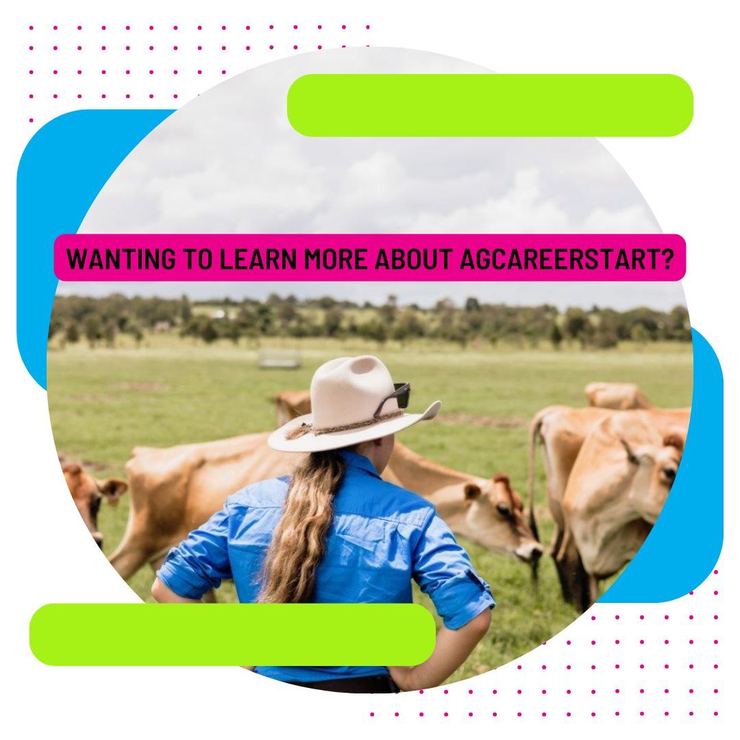 Are you a teacher, parent, student, potential host farmer or caregiver? Wanting to learn more about the AgCAREERSTART program ? Head to the link in our bio and book a zoom chat with Haylee our Outbound Project Officer to ask all those niggling questions!!