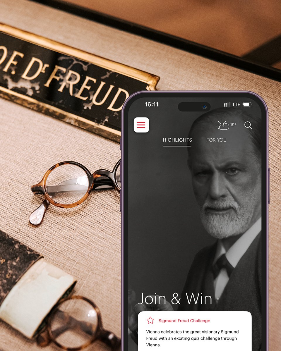 Celebrate #SigmundFreud's birthday with us! 🎂 Explore Vienna's iconic locations linked to Freud through our new 'ivie' audio guide & challenge.

Dive into the world of psychoanalysis and discover the city as Freud saw it! More 👉🏻 ivie.vienna.info

#ViennaNow