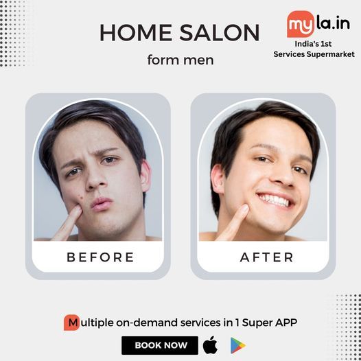 We offer home salons, spas, and at-home personal care services for men. Treat yourself today with MyLA.  
Download our App today for more discounts:   buff.ly/3KqlcwC   
#myla #onlineservices #servicessupermarket #homesalon #mensalon #menskincare