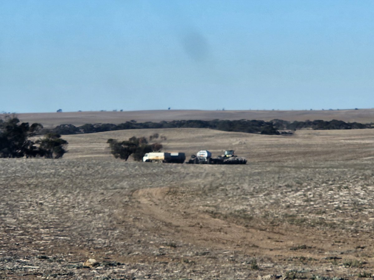 Dry sowing wheat! Bring on some rain! some very nervous farmers around.