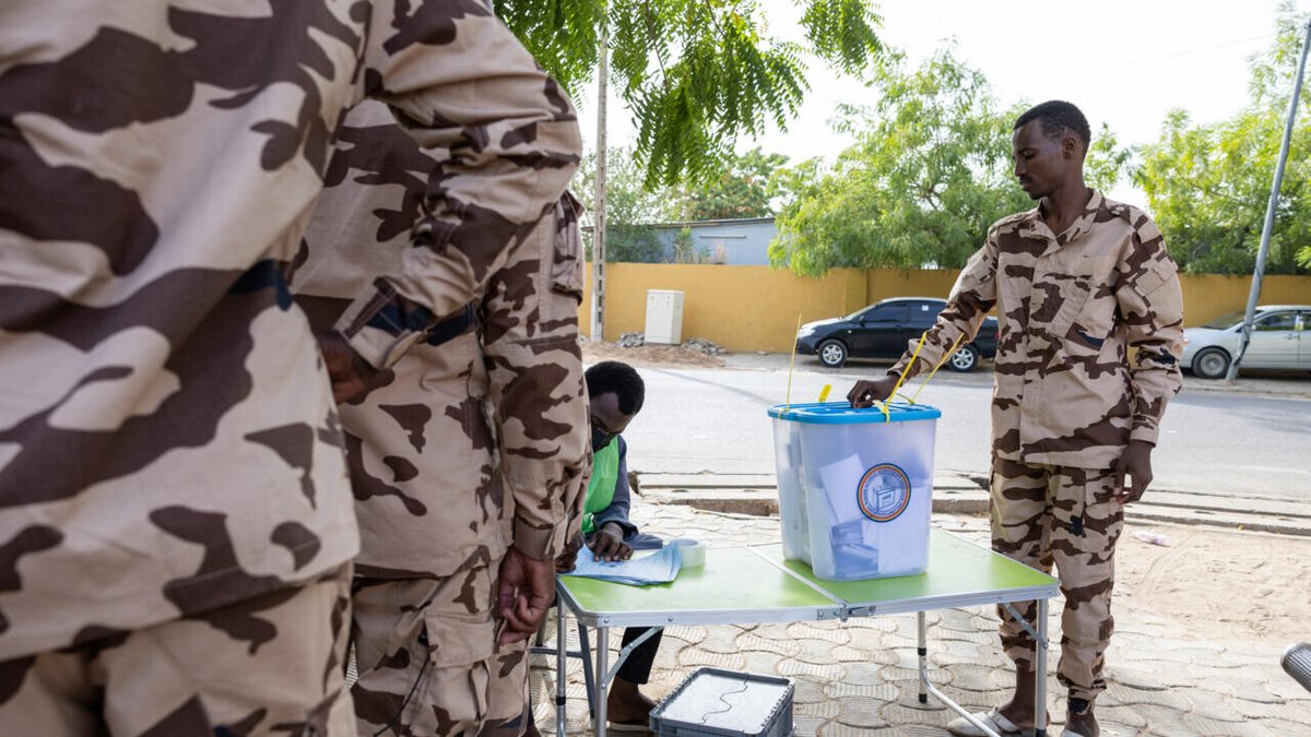 Chad votes for president after three years of military rule ➡️ go.france24.com/Dl6