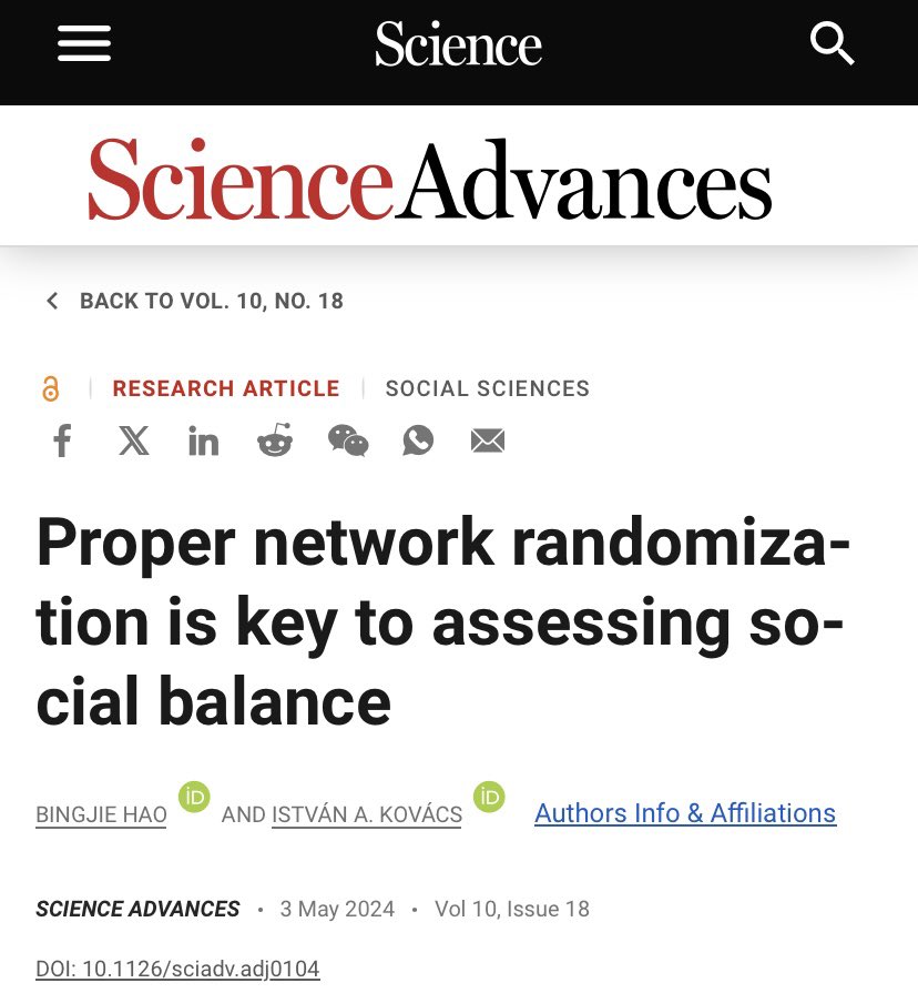 #Physics & #Graph_Network confirms that “The Enemy of your Enemy is, INDEED, your friend.”

Published in @ScienceAdvances