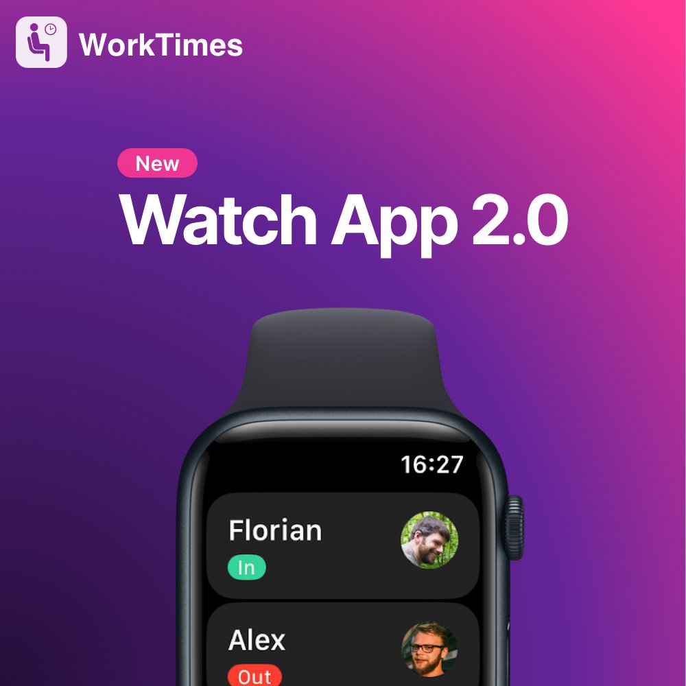 WorkTimesApp's tweet image. One of the most requested features is now available in WorkTimes: weekly and monthly regular hours.

In addition, this update contains a brand new Apple Watch app with support for watch face widgets.

👉 worktimes.app/appstore
