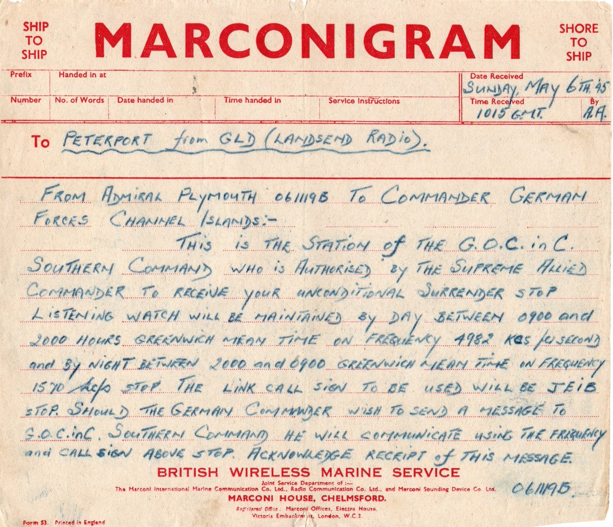 #OTD 1945 “On Sunday, I heard #LandsEnd radio calling St. Peter Port #Guernsey in the #ChannelIsles with a message requesting their ‘surrender’! Also heard, was a message from #Prague in #Czechoslovakia asking the allies for assistance. #wwii #merchantnavy amzn.eu/d/4jl9LtK