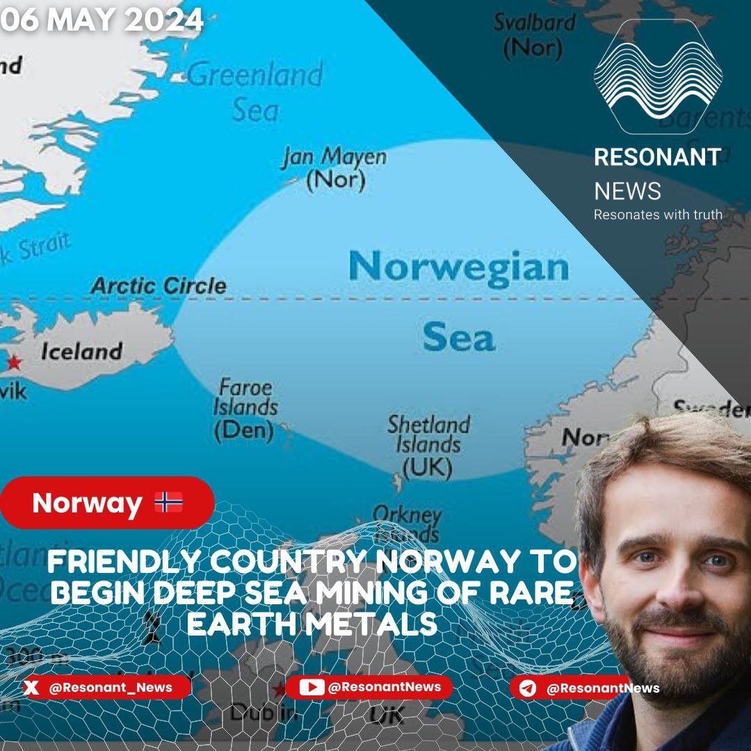 Last year #Norway Found Huge Deposits of Copper ,Cobalt , Magnesium & #RareEarth Elements in #NorwegianSea & #GreenlandSea .
 📍#Norway 🇳🇴 gearing up to mine these metals.
📍#Norway 🇳🇴 Wants to supply Rare Earth Elements to £India 🇮🇳 : Jan Christian Vestre , Former Trade Minister