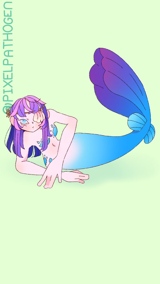 Mermay day 5  #art #mermay #mermaid #mermay2024 #digitalart #digitalpainting #digitaldrawing #aesthetic #water #underwater #monster #monstergirl #artoftheday #artchallenge #pixelpathogen #moe #kawaii #cute #anime #animegirl #animemermaid