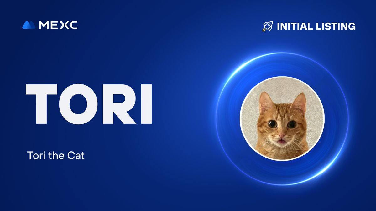 We're thrilled to announce that the <a href="/Tori_Solana/">Tori the Cat</a> Kickstarter has concluded and $TORI will be listed on #MEXC!   

🔹Deposit: Opened  
🔹TORI/USDT Trading in Innovation Zone: 2024-05-06 09:00 (UTC)  

Details: mexc.com/support/articl…