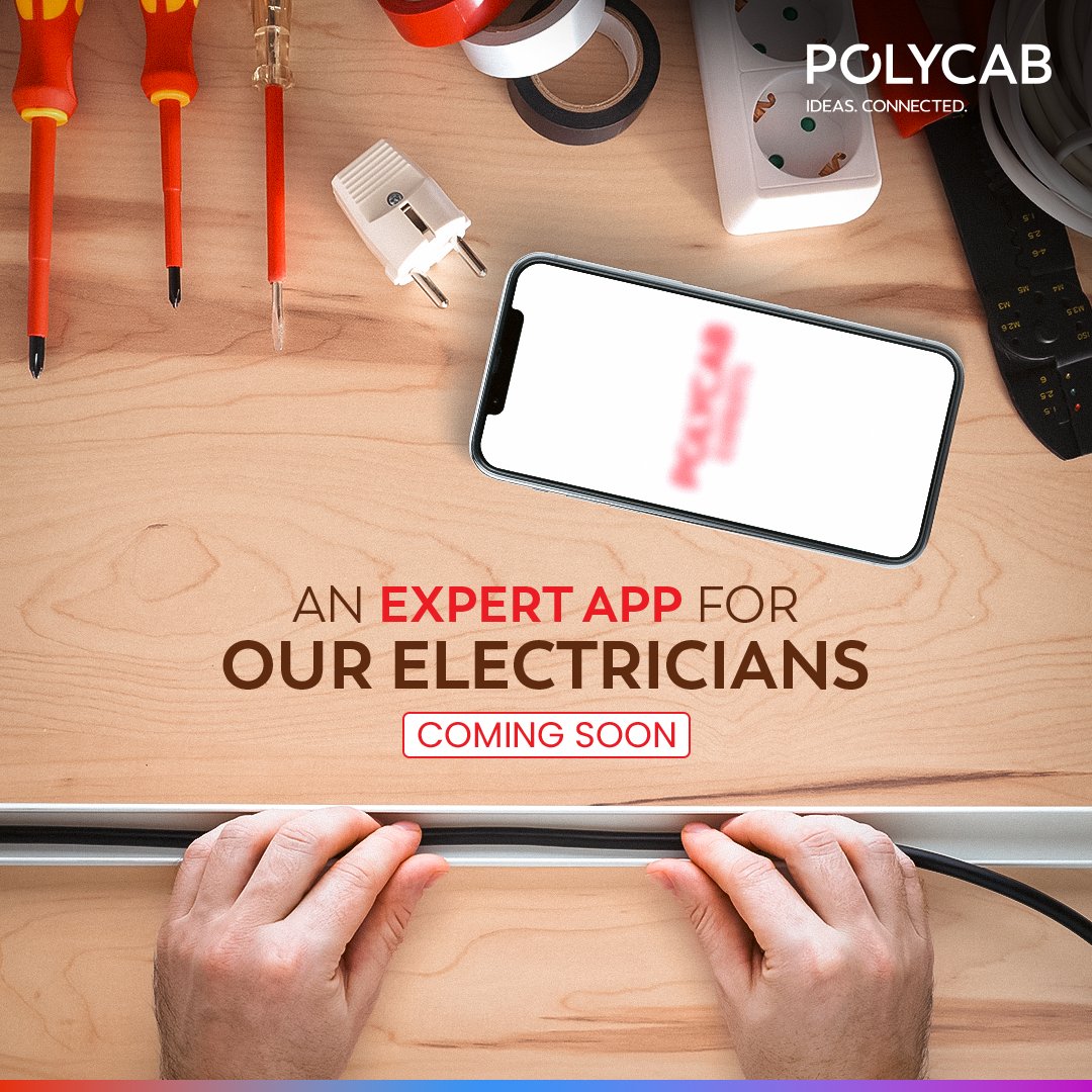 Exciting news for electricians! Introducing our new initiative, designed to elevate your business with multiple benefits and features. Stay tuned for the big reveal! #Polycab #IdeasConnected #PolycabExpertsApp