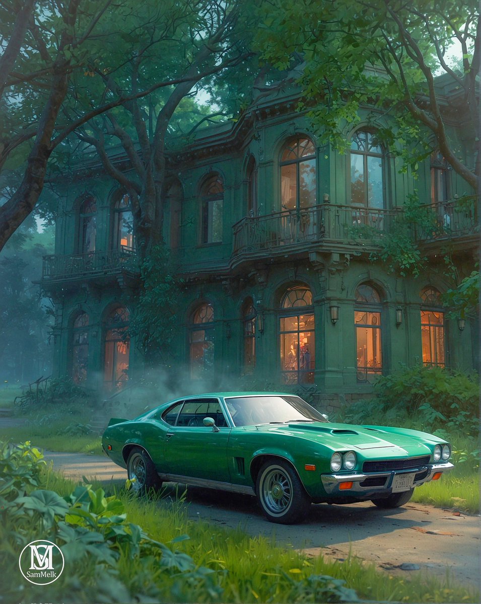 Enchanted Evening:
'Nature always wears the colors of the spirit.' 🍃🌿 Ralph Waldo Emerson, Nature
#green #mystical #vintagecar #naturelovers #enchantment #serenity