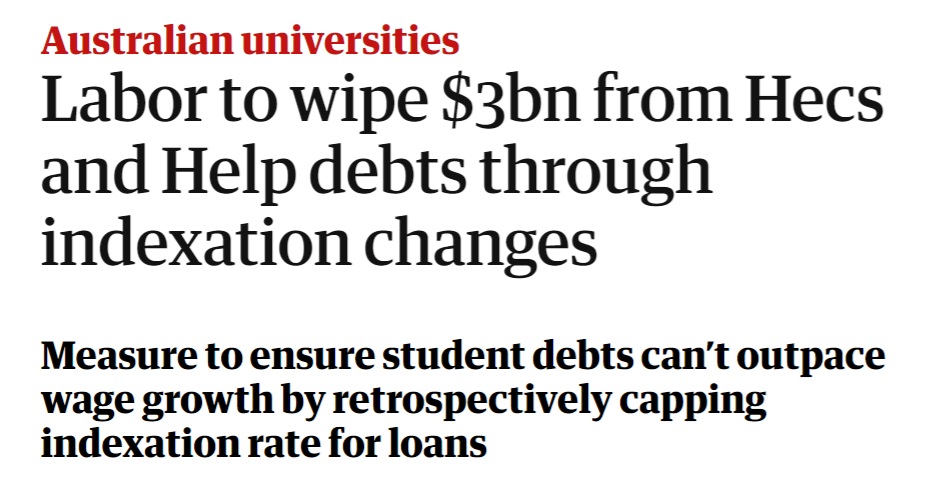 Important to see some movement on #studentdebt today. Universities need to be accessible, not a debt sentence. @JasonClareMP, let's see real action in next week's budget to make our universities fairer for staff and students. What do you think? #auspol #Accord #Budget2024