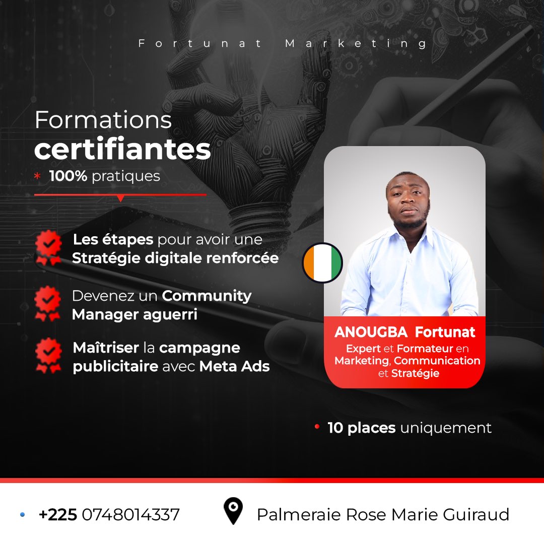 FortunatManager's tweet photo. Prêt à passer de l’apprentissage à l’expérience professionnelle ? 

Découvrez les secrets pour créer des publications percutantes et captiver votre audience. 

Rejoignez-nous https://t.co/sD6X2UrkNI
.
#marketingagency #formation https://t.co/USwXnY2Azj