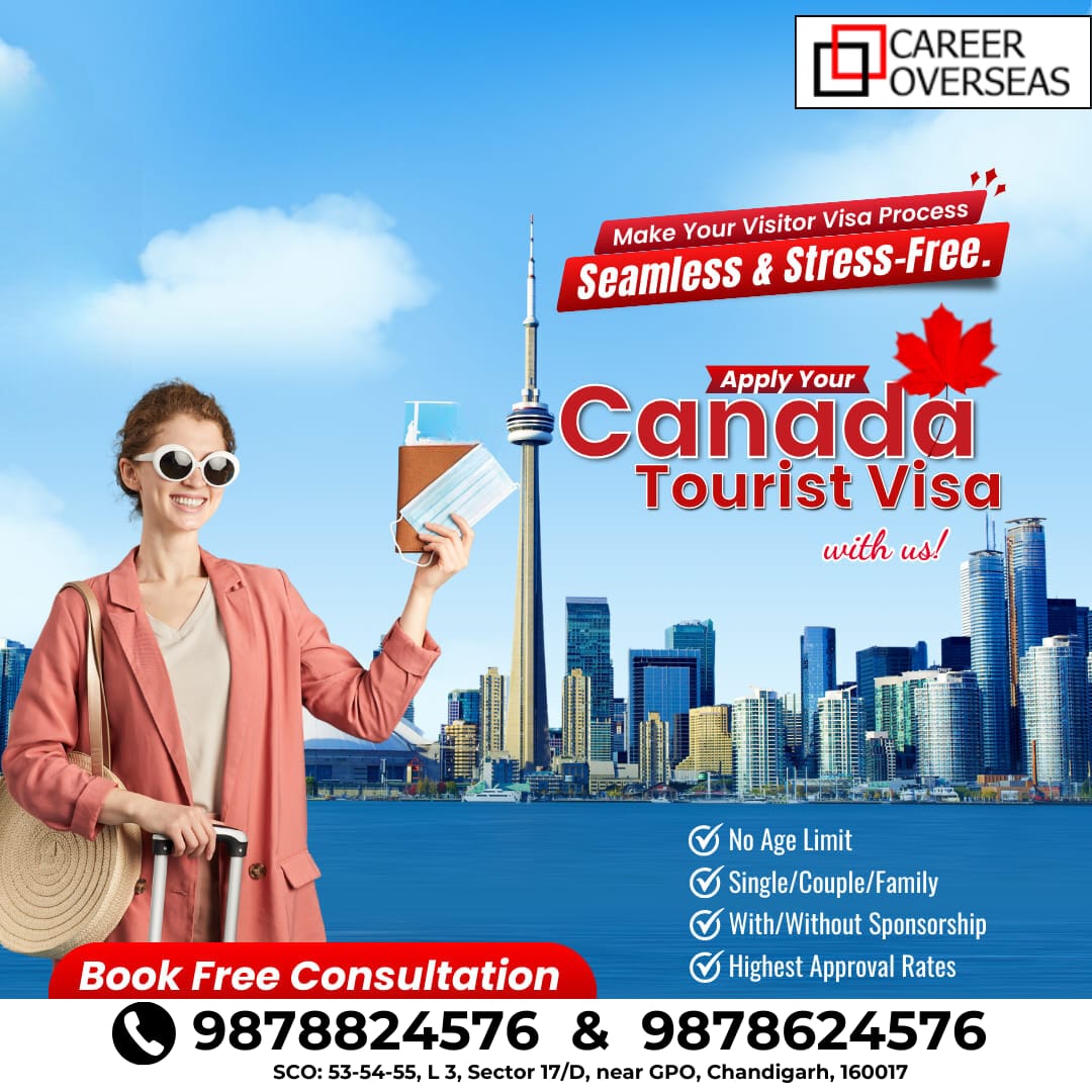 Are you also looking for the Tourist visa consultant who can help you fulfill your dream of visiting abroad?🇨🇦🛩️
Contact : 9878824576 
👉 consultancy.careeroverseas.co.in
#CANADAVisa #CANADAStudyVisa #CANADA #CANADAWorkVisa #immigrationconsultant #StudyVisaConsultant #CareerOverseas
