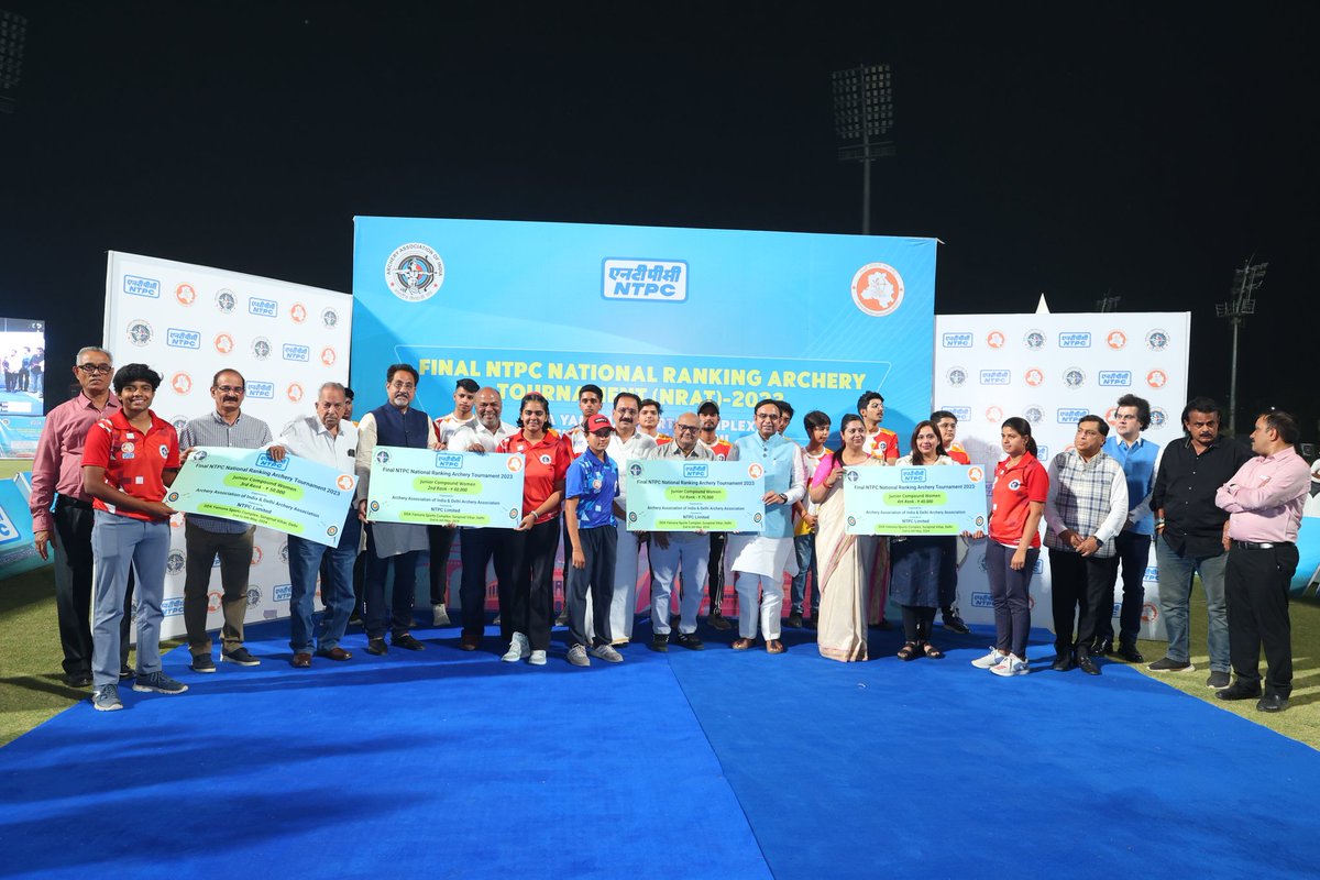 Final NTPC National Ranking Archery Tournament-2023 at DDA Yamuna Sports Complex, Delhi from 2-6 May, 2024. Compound Top 4 Prize Winners❤🏹 JCM #Piyansh #HarpreetSingh #VidyarthiChirag #KushalDalal JCW #TChikitha #Pragati #Deepshikha #RiyaDagar @ntpclimited