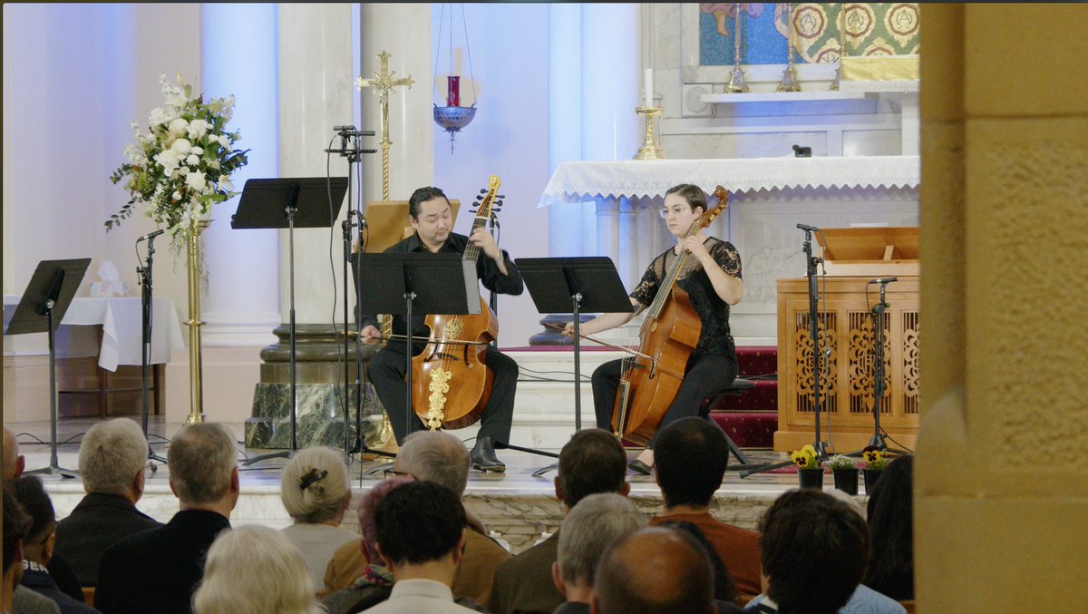 shaunng's tweet photo. “[Shaun Ng and Ruby Brallier] gave the audience moments of complete serenity and beauty. From the opening Adagio movement, their intensity and ease of playing made these musicians wonderful to watch. The two voices moved as one with an intimacy and strength that was mesmerising.” https://t.co/xYPDJQtxCS