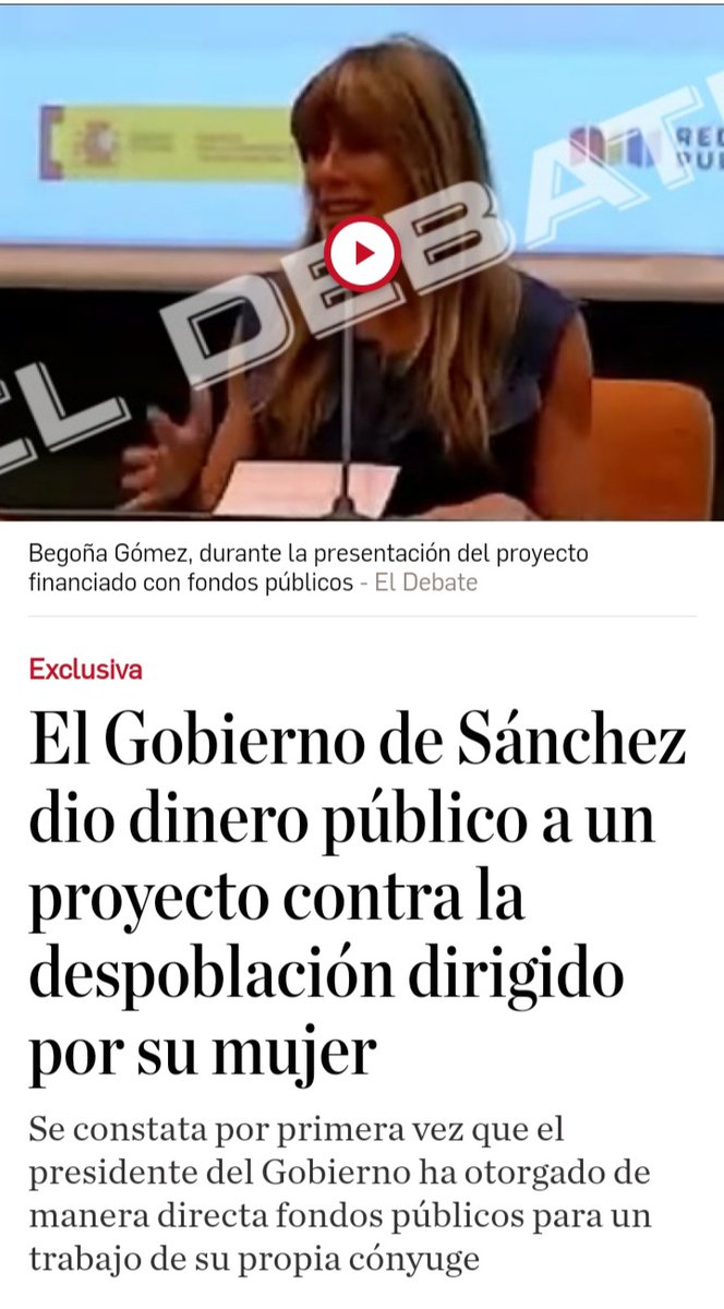 Continúan saliendo a la luz más acciones de 'muy dudosa legalidad' con Fondos Públicos -de mis impuestos- , a cargo de BegoñaGómez y de su marido @sanchezcastejon , presidente del pseudogobierno @desdelamoncloa .
@salvadorilla , #QueTeVoteTxapote.
Es la corru-@PSOE .