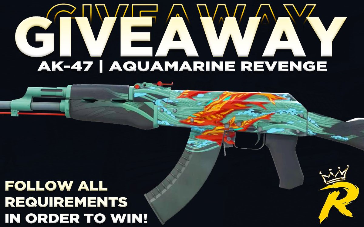 💸 AK-47 | Aquamarine Revenge [$55] 💸
💎 CSGO/CS2 Skin Giveaway 💎

⏩ Follow @RewardifyGG
🔁 Retweet
⬇️ Like + Subscribe ⬇️
youtube.com/watch?v=cJ1eVg…
❗️ Watch the entire video to the end ❗️

🔜 Winner will be picked in a few days! GL!